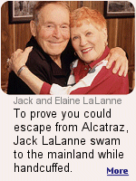 LaLanne's reputation as a physical fitness guru eventually led to his 20-year stint as the host of TV's ''The Jack LaLanne Show''. Jack taught exercise aimed principally at homemakers, using items found around the home.